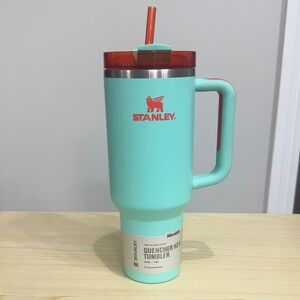 Stanley Teal and Red Quencher H2.0 Tumbler